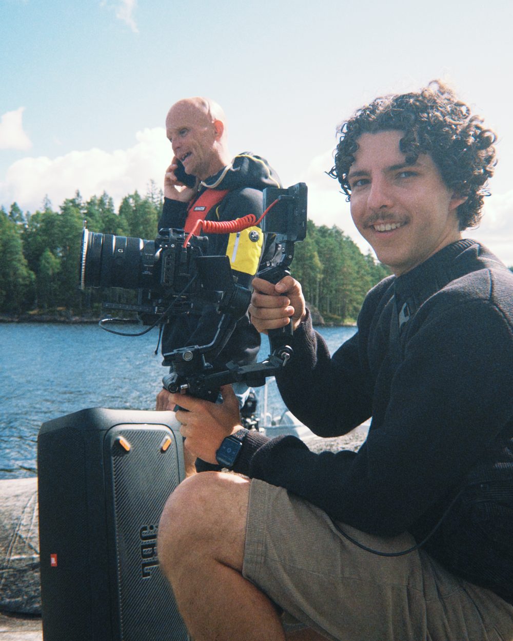 Camera klaar aan het water