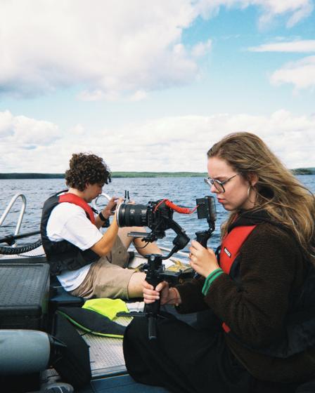 Opnames van Bara Du op een boot